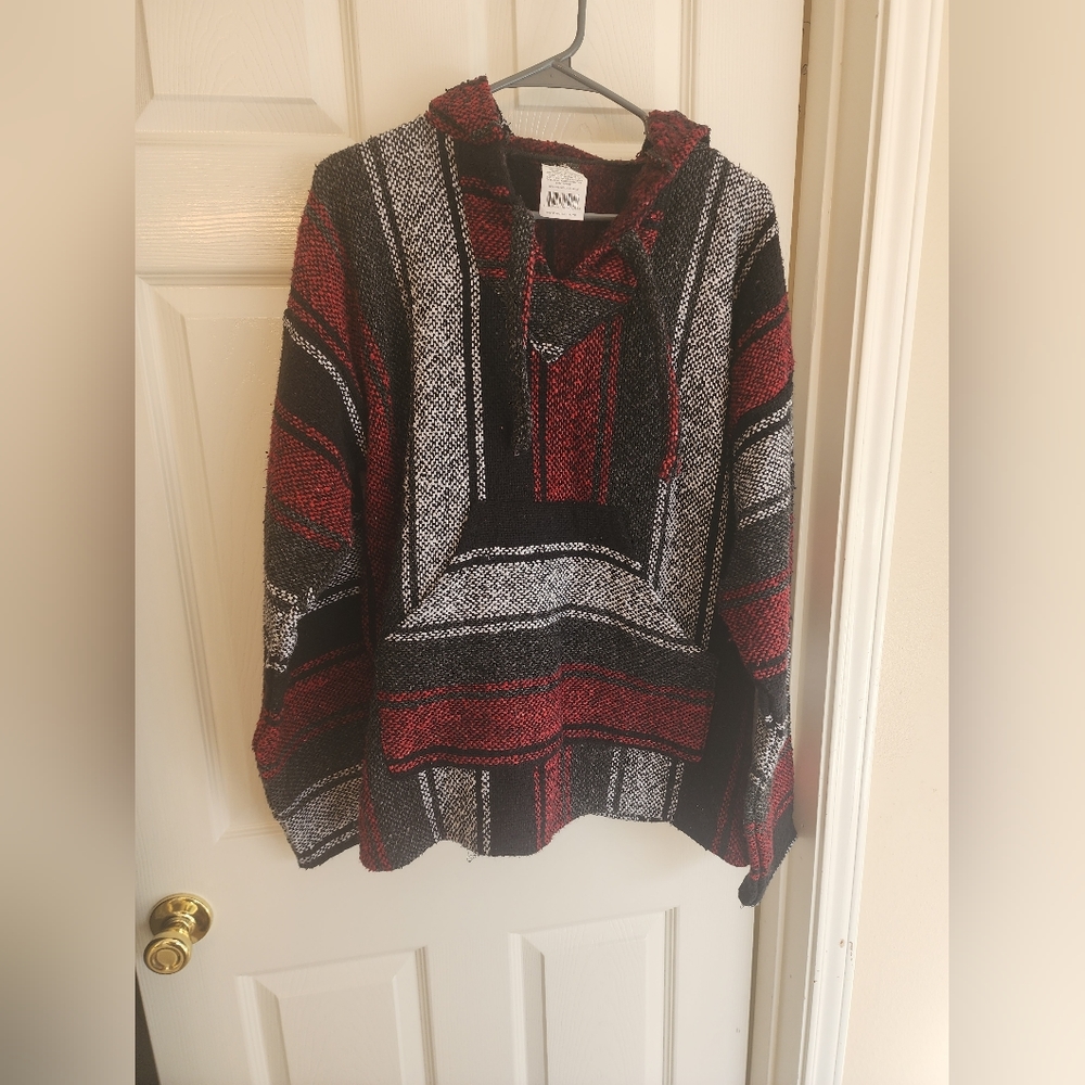 Black and Red Baja Hoodie